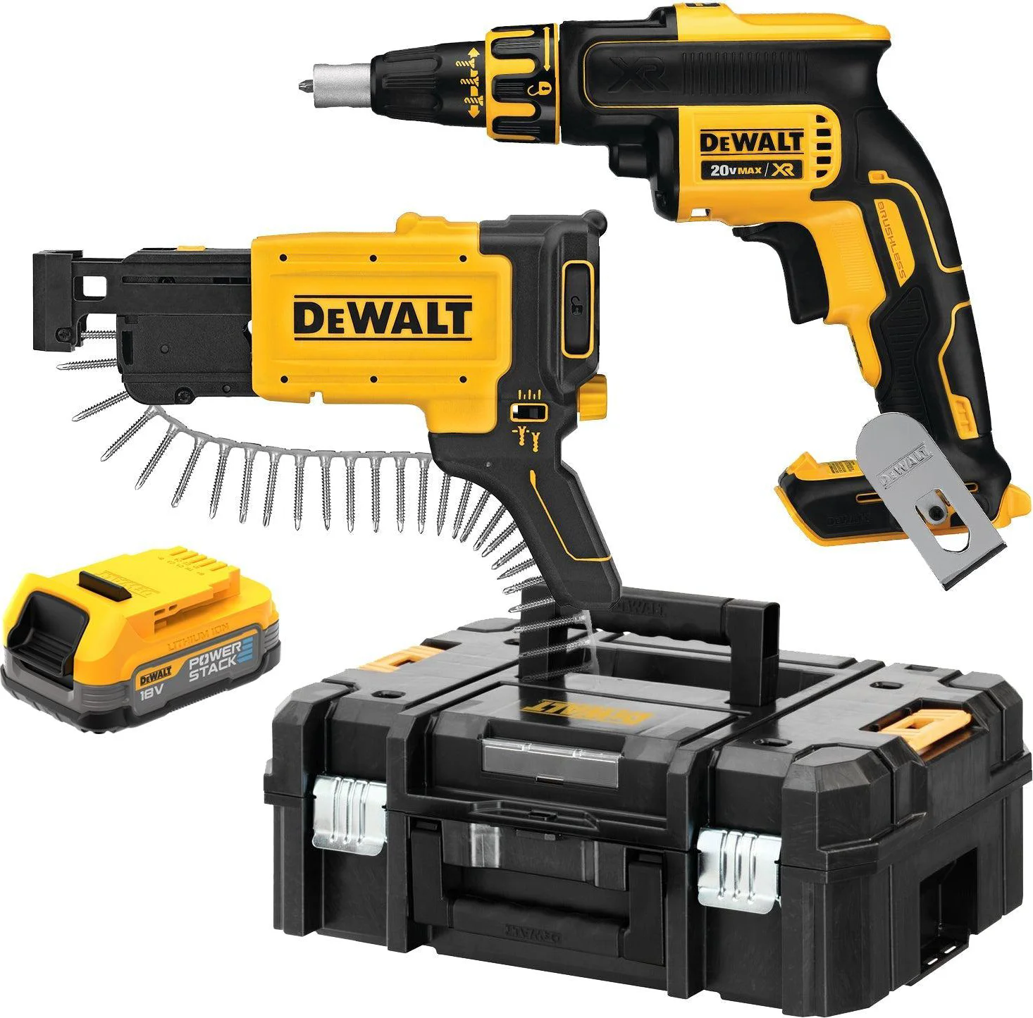 DeWALT DCF620E1K Accu bandschroefmachine 18V XR 1.7Ah POWERSTACK in TSTAK
