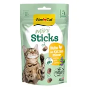 12x GimCat Mini Sticks Kattensnack Kip & Kattenkruid 50 gr