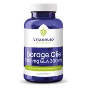 Vitakruid Borage Olie 1500mg GLA 300mg uit plantaardige bron 60SG