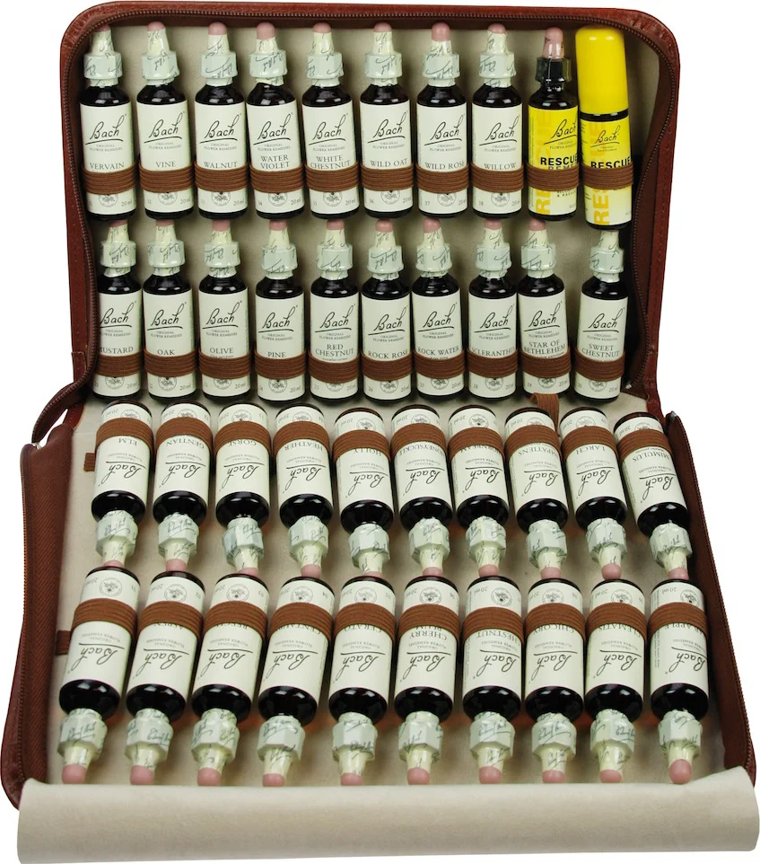 Bach Bloesem Set 20ml in Luxe Lederen Map 40ST