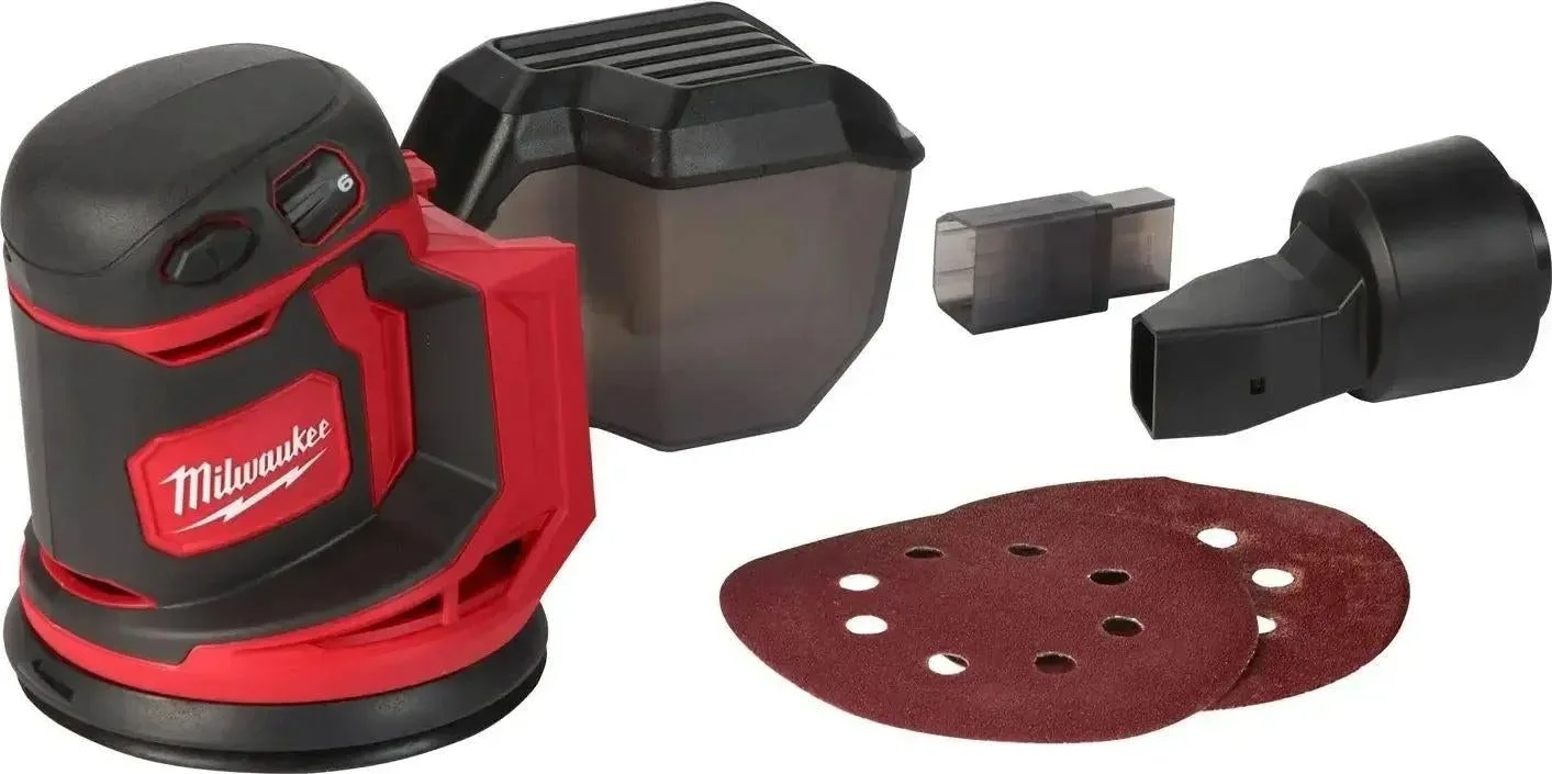 Milwaukee M18 BOS125-0 Accu Excentrische schuurmachine 125mm 18V Basic Body M18™ - 4933464228