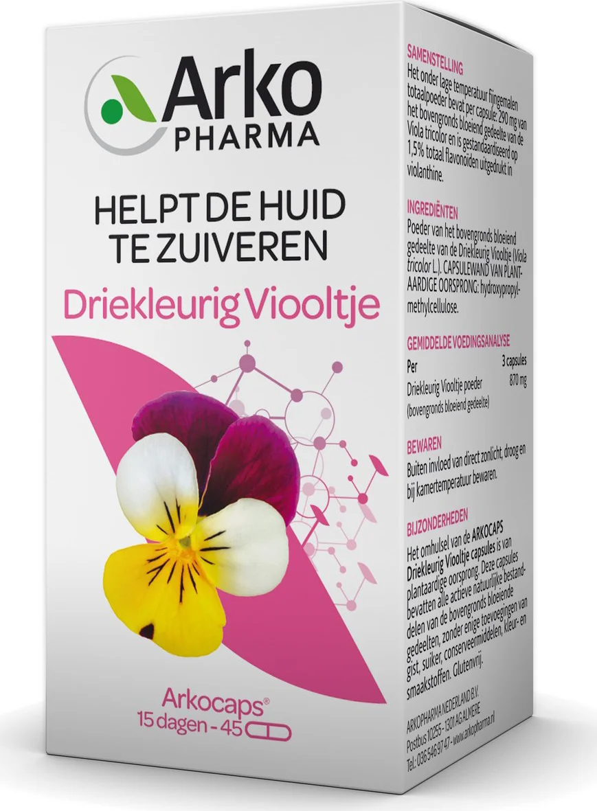 Arkocaps Driekleurig Viooltje Capsules 45st 45CP