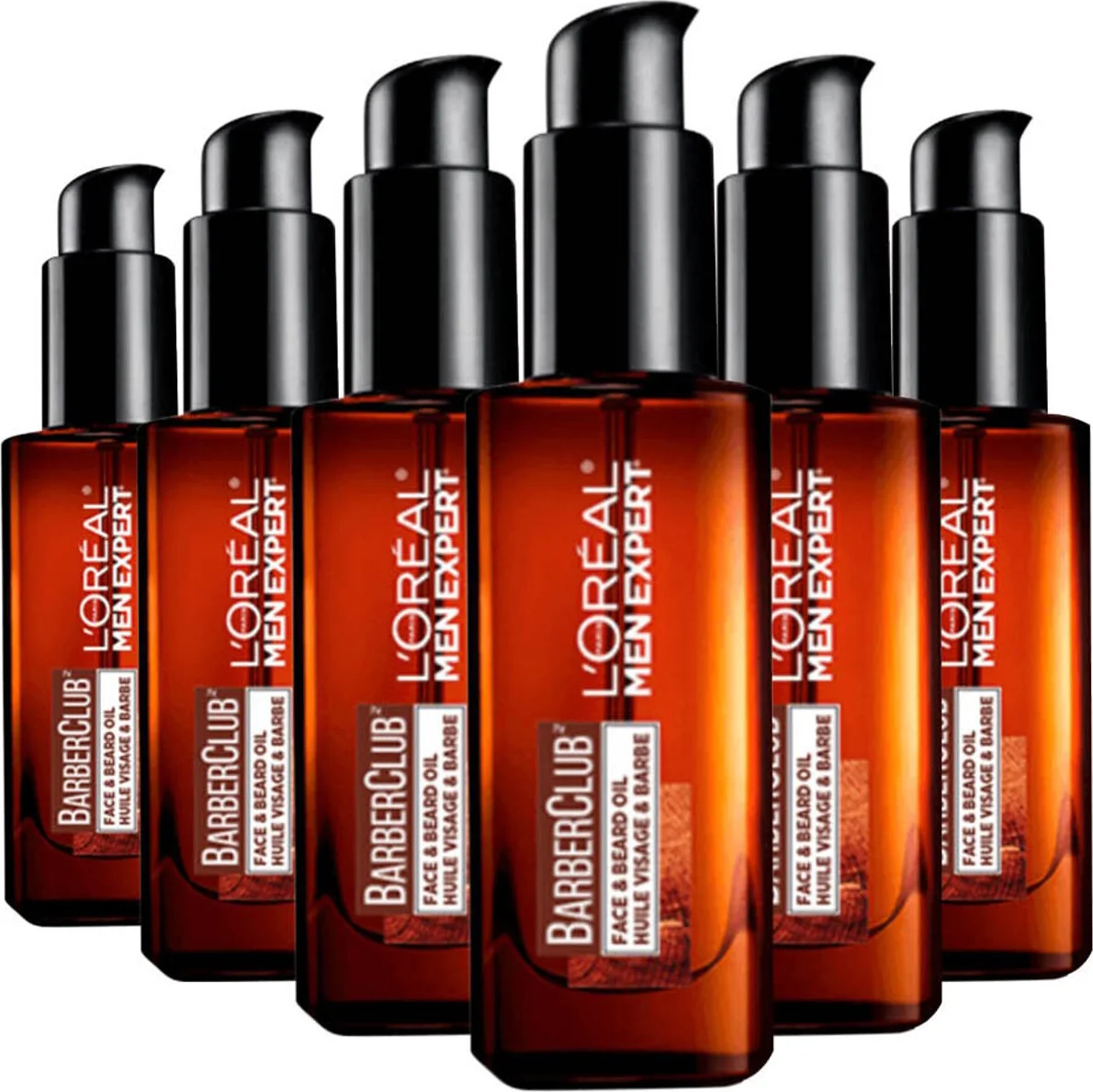 6x L'Oréal Men Expert Barberclub Baard & Gezichtsolie 30 ml