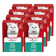 8x Gourmet Mon Petit Kattenvoer Nat Vis & Vlees 6 x 50 gr