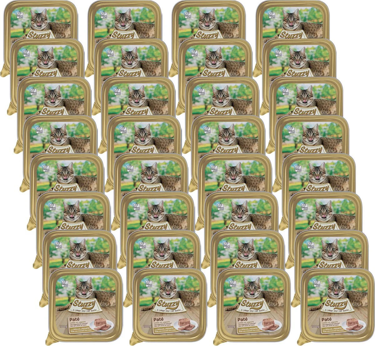 32x Stuzzy Kattenvoer Paté Kip - Lever 100 gr