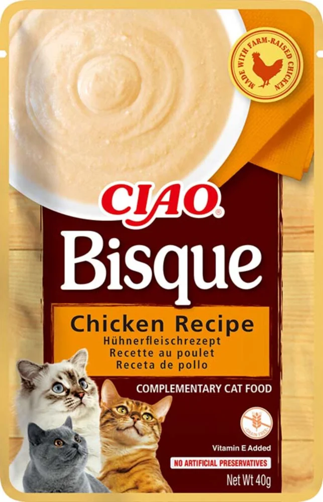 Ciao Bisque Puree Kattensnack Chicken 40 gr