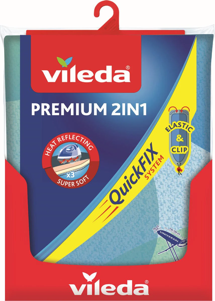 Vileda Strijkplankovertrek Premium 2in1 1 Stuk