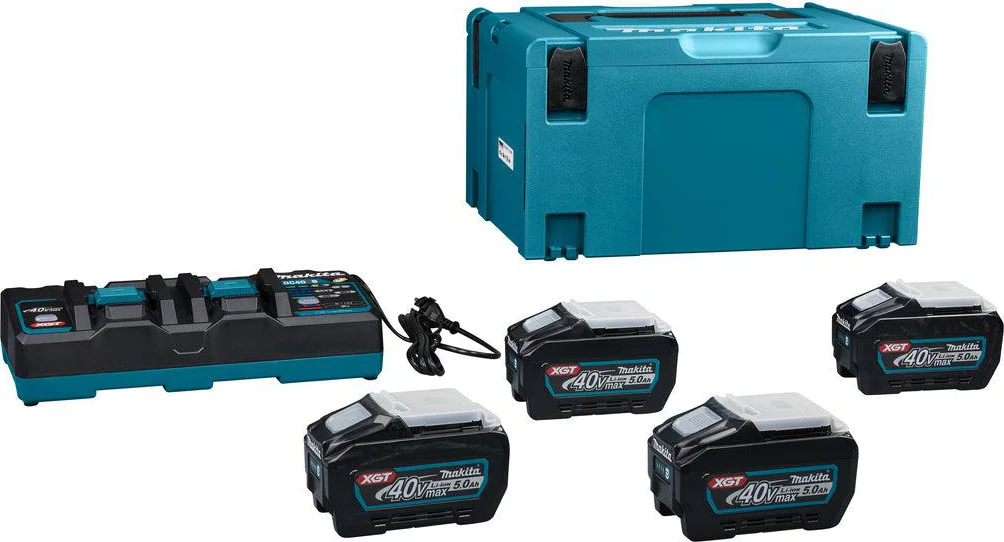 Makita Accu Starterset XGT DC40RB 4xBL4050F - 191U42-2