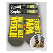 Funny Socks grappige sokken - Stoerste Papa - One-size