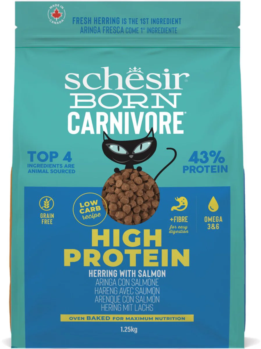 Schesir Born Carnivore Kattenvoer Herring & Salmon 1,25 kg