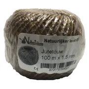 Jutetouw 100 meter x 1,5 mm - touw - bindtouw