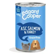 Edgard & Cooper Blik Vers Vlees Hondenvoer Zalm - Kalkoen 400 gr