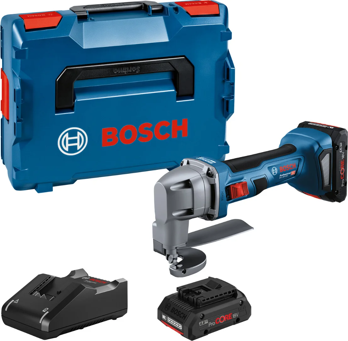 Bosch Professional GSC 18V-16 E Accu plaatschaar 18V 4.0Ah in L-Boxx - 0601926301