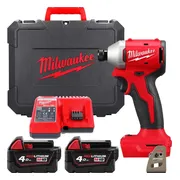 Milwaukee M18 BLIDRC-402C Compacte accu slagschroevendraaier 190Nm 18V 4.0Ah in koffer - 4933492840