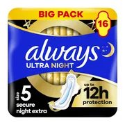 Always Maandverband Ultra Secure Night Extra 16 stuks