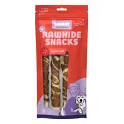 10x Braaaf Hondensnack Twister Lam - Vis 180 gr