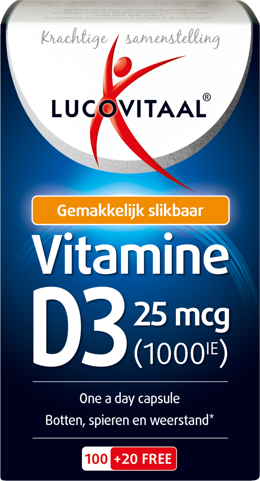 Lucovitaal Vitamine D3 25mcg 120 capsules