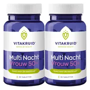 2x Vitakruid Multi Nacht Vrouw 50+ 30 tabletten
