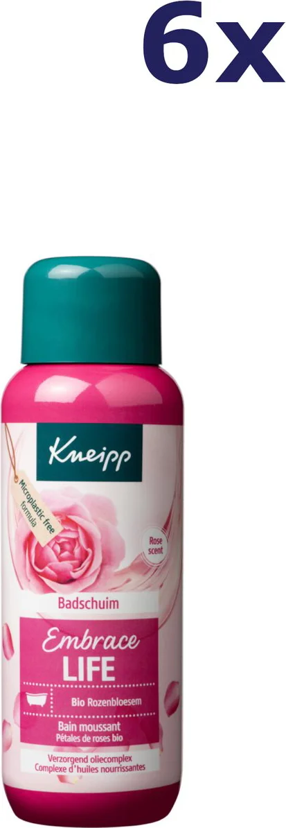 6x Kneipp Badschuim Embrace Life 400 ml
