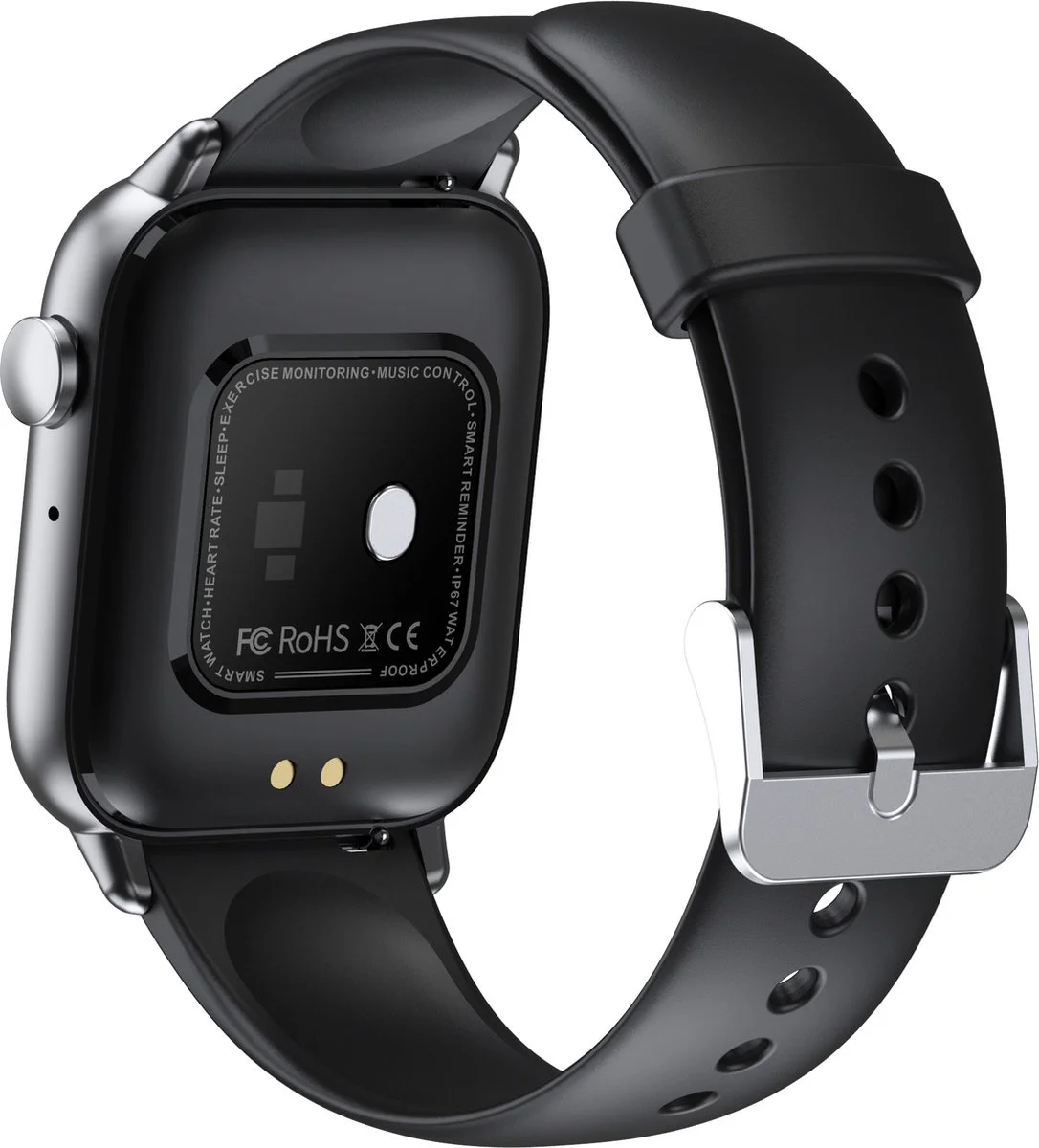 SAMTECH Smartwatch bandje - polsband - Strap QS08 - Zwart