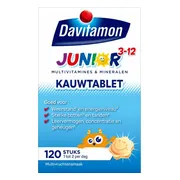 4x Davitamon Junior 3+ Multivruchten 120 kauwtabletten