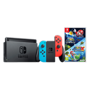 Nintendo Switch Rood/Blauw + Super Mario Galaxy 1+2