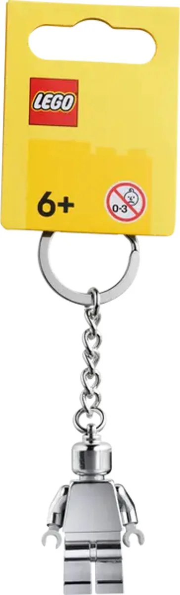 LEGO Zilverkleurige minifiguur sleutelhanger