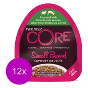 12x Wellness Core Hondenvoer Small Savoury Medleys Lam - Hert 85 gr