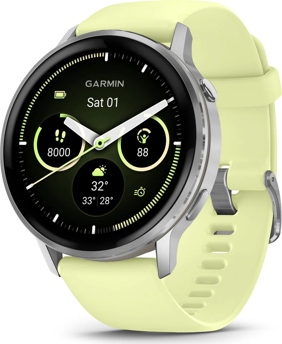 Garmin Venu 4 Zilver/Geel 45 mm