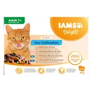2x IAMS Delights Sea Collection 12 x 85 gr