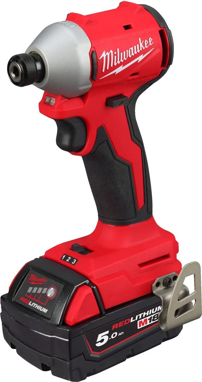 Milwaukee M18 BLIDR-502X Compacte accu slagschroevendraaier 190Nm 18V 5.0Ah in HD-Box - 4933492843