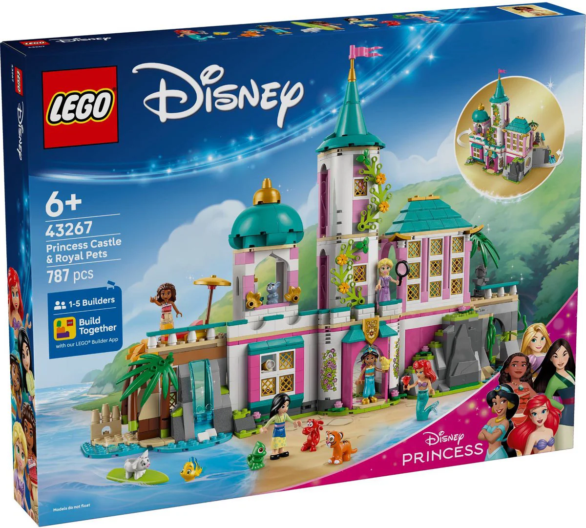 LEGO Disney Prinsessenkasteel en Koninklijke Huisdieren 43267