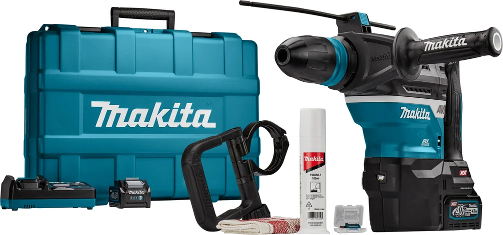 Makita HR005GM202 Accu combihamer SDS-Max 8,0J AWS XGT 40V Max 4.0Ah in koffer