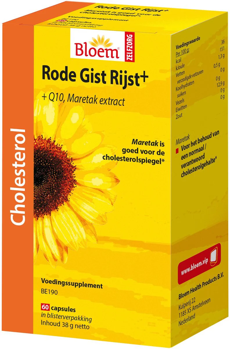 Bloem Rode Gist Rijst Plus Capsules 60CP