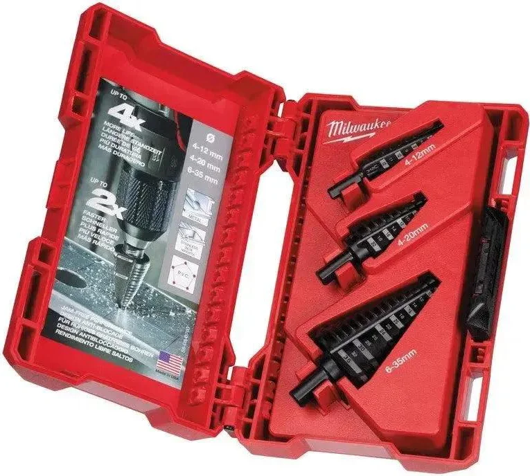 Milwaukee Stappenboorset 3-delig - 48899399