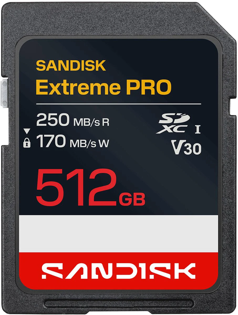 SANDISK Extreme PRO SDXC 512GB 170MB/s