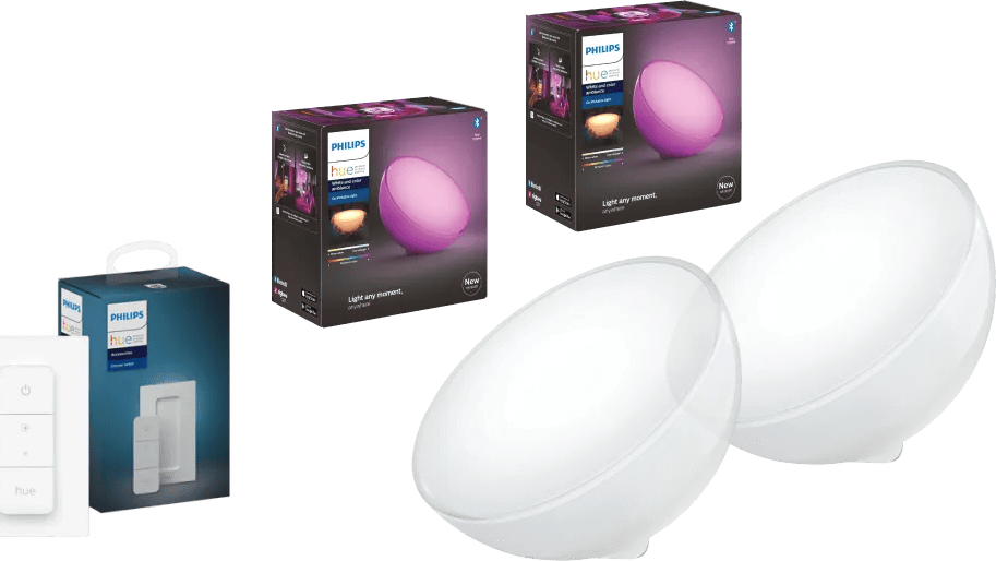 Philips Hue Go 2-pack White and Color + dimmer