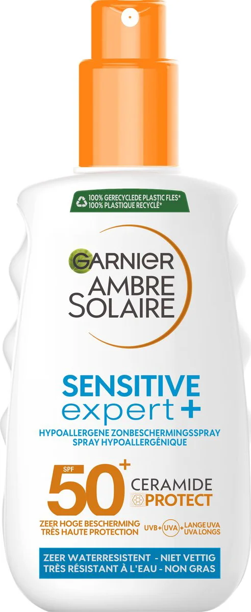 Garnier Ambre Solaire Sensitive Expert+ Zonnebrandspray SPF 50+ 150 ml