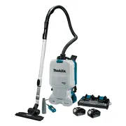 Makita DVC660PT2 Accu Rugstofzuiger voor Schoonmaak 2x18V 5.0Ah