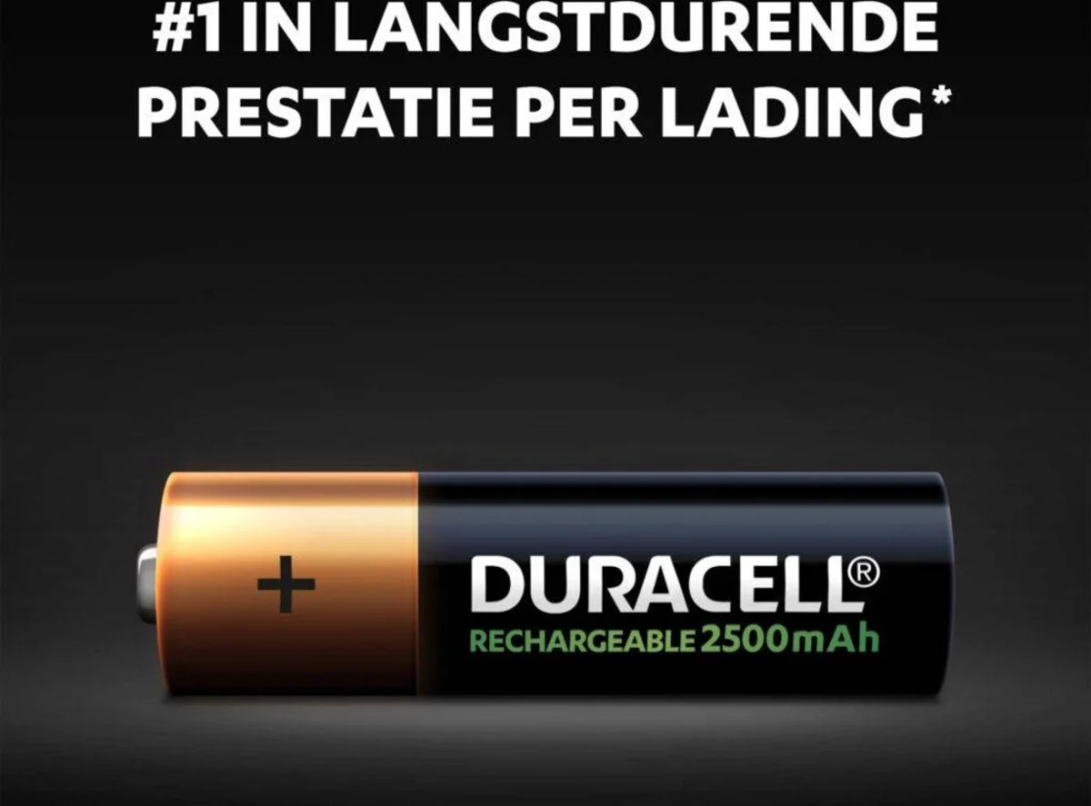 3x Duracell Oplaadbare Batterijen AA 4 stuks