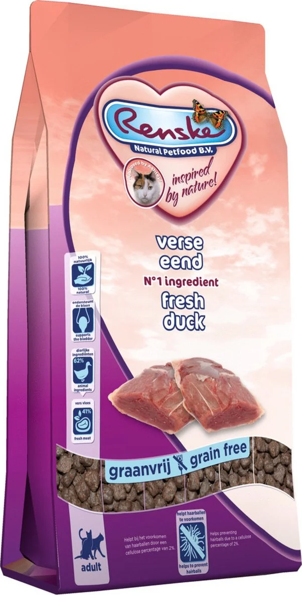 Renske Super Premium Adult Kattenvoer Eend 1,5 kg