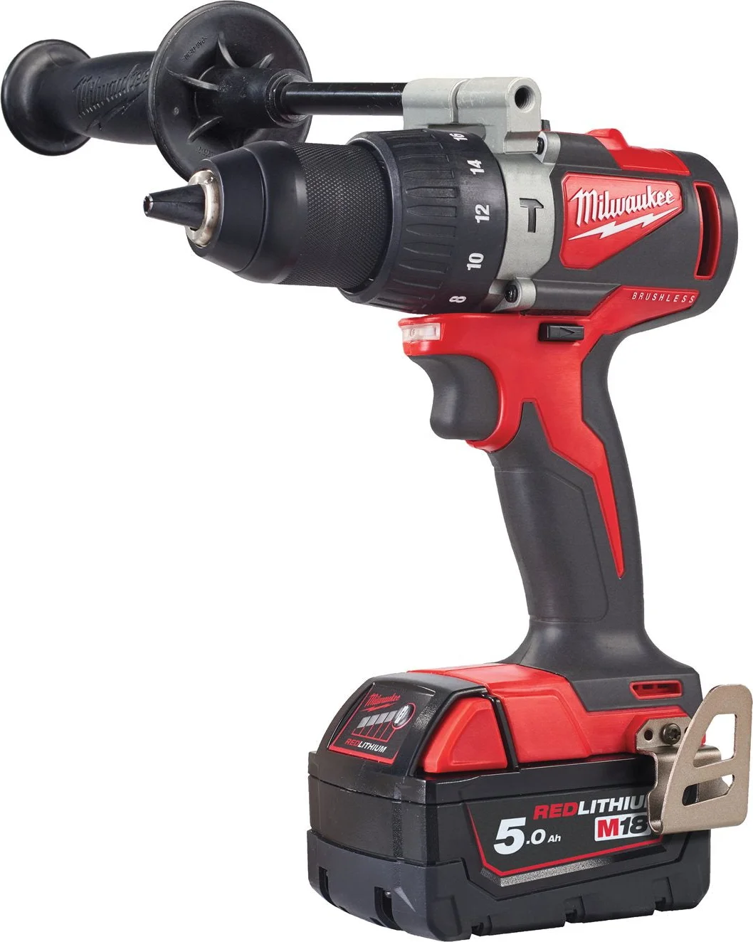 Milwaukee M18 BLPD2-502X Accu klop-/schroefboormachine 18V 5.0Ah in HD-Box - 4933464517