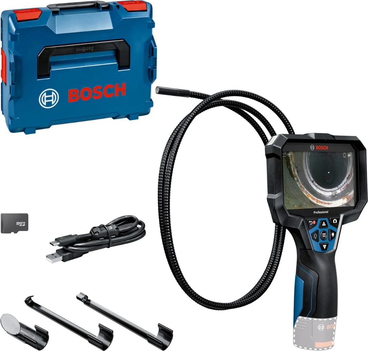 Bosch Professional GIC 12V-5-27 C Accu inspectiecamera 12V Basic Body in L-Boxx - 0601241402