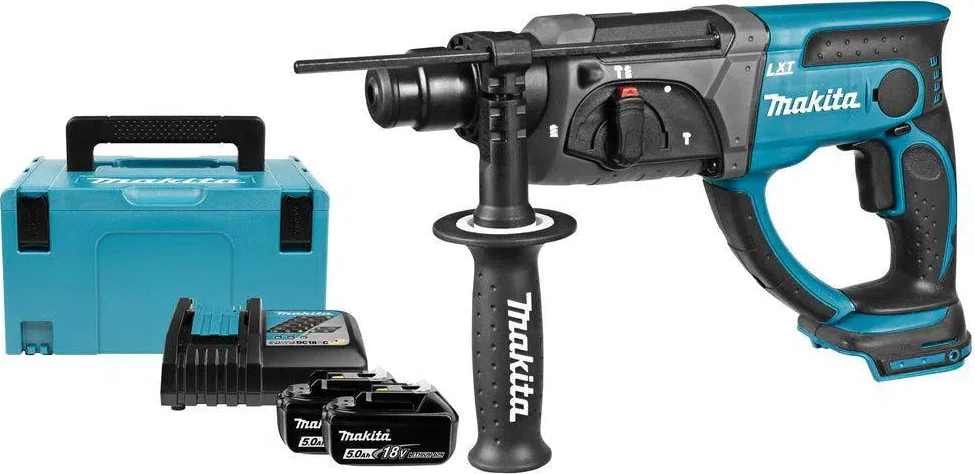Makita DHR202RTJ Accu combihamer SDS-Plus 1,9J 18V 5.0Ah in Mbox