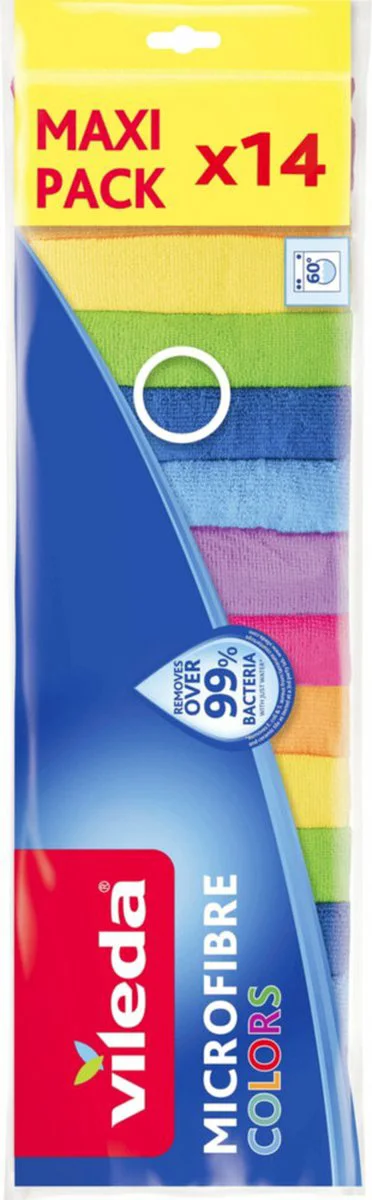 Vileda Microvezeldoek Colors 14 stuks