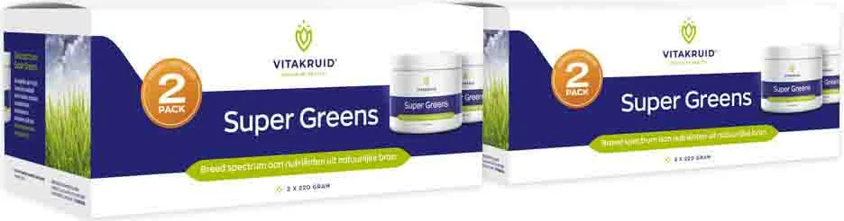 2x Vitakruid Super Greens 2-Pack 2 x 220 gr