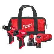 Milwaukee M12 BLPP2B-422B Accu combiset 2-delig (BLPDRC + BLIDRC) 12V 4.0Ah + 2.0Ah in tas - 4933500425