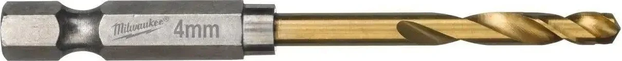 Milwaukee Metaalboor Shockwave HSS-G TiN Red Hex 4 x 71,5 mm VE=2 - 48894708