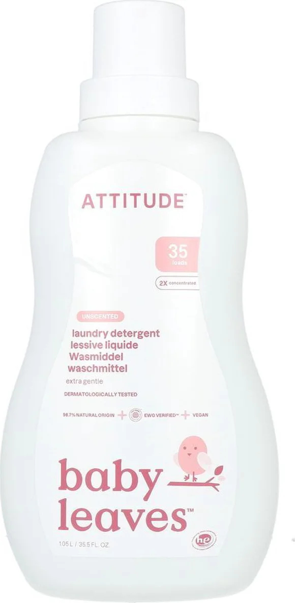 Attitude Little Ones Wasmiddel Parfumvrij 35 Wasbeurten 1 liter