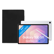 Samsung Galaxy Tab S11 11 inch 256GB Wifi Zilver + Book Case Zwart